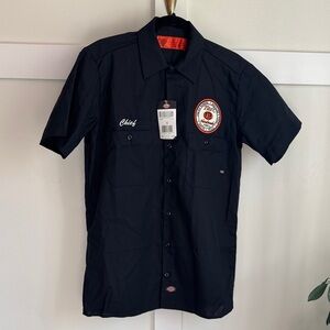Tito’s Dickies black Short Sleeve Button Down Shirt